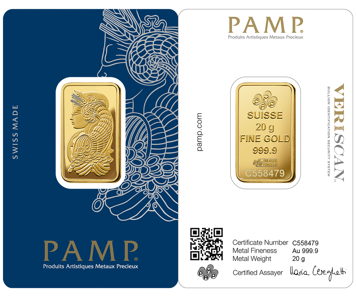 fortuna gold minted bar 20g